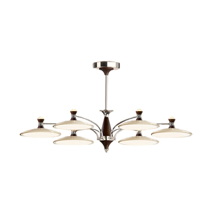 星辰中古风客厅吊灯2025新款设计师高级感法式奶油风飞碟大厅主灯