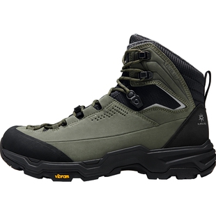 凯乐石冰面止滑徒步鞋男中帮加绒保暖防水V底雪地防滑登山鞋女