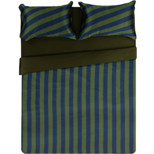 【北欧风蚕丝四件套】JNBYHOME江南布衣真丝四件套风条纹床单床品