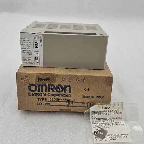 OMRON C200HW-PA204 POWER SUPPLY UNIT SOURCE: AC100-120/200-2