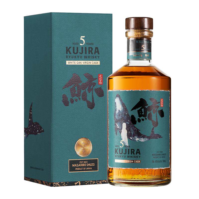 【旧金山国际烈酒大赛金奖】日本KUJIRA鲸5年琉球威士忌洋酒700ml
