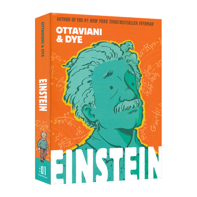 Einstein 爱因斯坦 科学家全彩漫画传记 精装 百科科普 青少年英语课外读物 英文原版进口儿童图书