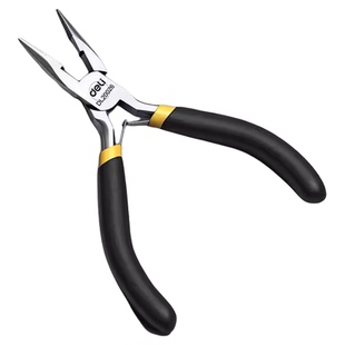 得力尖嘴钳专业级迷你钳子剥线老虎钳钢丝钳电工斜口钳DIY珠宝钳