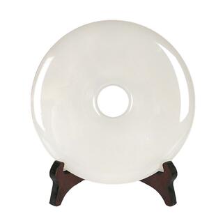 平安扣摆件天然玉石摆设玉扣怀古玉器玉璧家居玄关电视柜装饰礼品