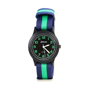 儿童手表男女孩潮流防水女生小学生高中生青少年初中帆布带石英表