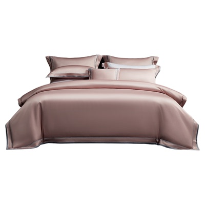 水星家纺100支长绒棉贡缎四件套