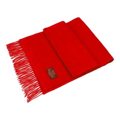 ELLE羊毛围巾女士秋冬季/彩虹棉花糖流苏围脖/加绒保暖分指手套