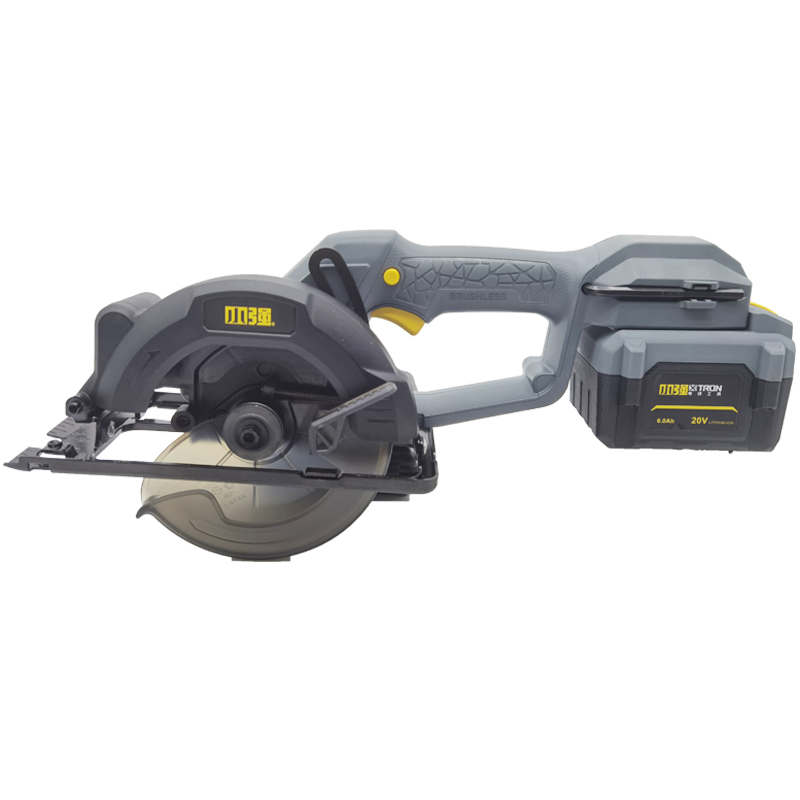 小强无刷锂电锯充电式电圆锯木工手提锯扁担锯切割机电动工具5883