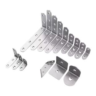 7字不锈钢角码90度直角卡扣凳椅子铁片加厚实木床木板L连接固定件