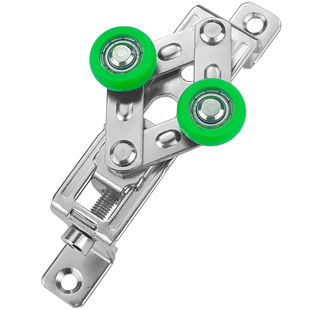 重型中空铝合金推拉移门滑轮菱形可调上导轨道滚轮防风防摆窗配件