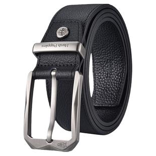 暇步士男士皮带商务休闲针扣男款腰带牛皮官方正品真皮男式裤腰带