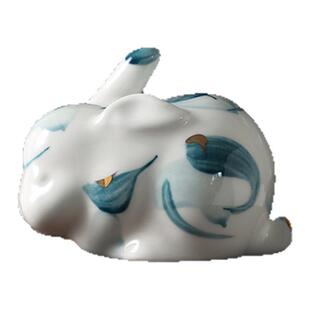 手绘青花十二生肖陶瓷雕塑摆件高档客厅玄关家居蛇年饰品风水送礼