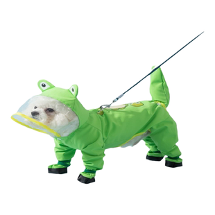 小狗狗雨衣四脚防水全包泰迪比熊小型犬专用宠物衣服遛狗防脏神器