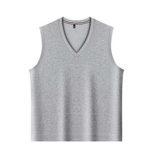 啄木鸟秋冬款男士保暖衣爸爸装加绒加厚毛衣冬季马甲男背心打底衫