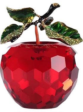 水晶苹果创意圣诞生日礼物摆件