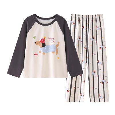 儿童睡衣春秋季纯棉长袖长裤学生