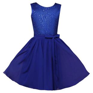 女童礼服儿童宝蓝色小提琴演奏服中小学生乐团演奏指挥服简约高档