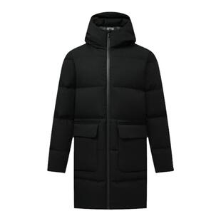 七匹狼连帽羽绒服男士2025新款冬季加厚中长款外套中年爸爸男装潮