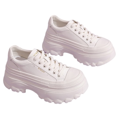 星期六厚底小白鞋女2025秋季新款百搭增高休闲运动板鞋松糕鞋子女