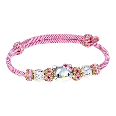 HELLOKITTY猫手工桃花结手绳