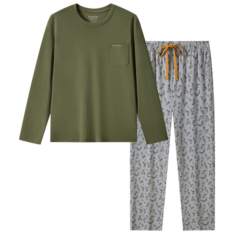 舒雅男士纯棉家居服套装