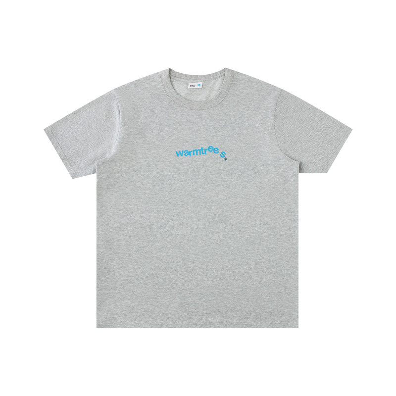 warmtrees前胸跳跃小logo印花短袖T恤2026夏新款圆领上衣男生T恤