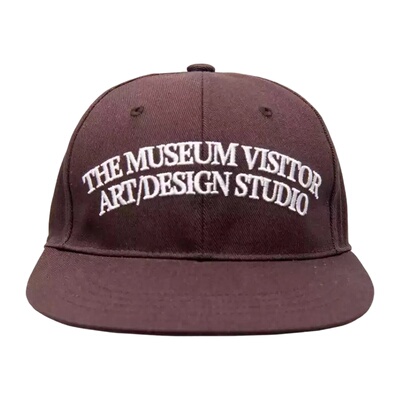 THEMUSEUMVISITOR 刺绣帽棕色复古帽子MUSINSA韩国官网直邮进口