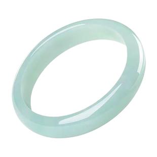 玉手镯满绿色翡翠玉镯子玉石翡翠处理玉器圆镯女款节日礼物手饰