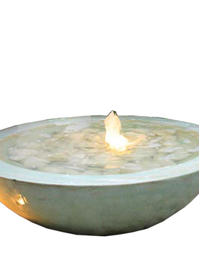 庭院雕塑欧式风喷泉鱼池假山流水