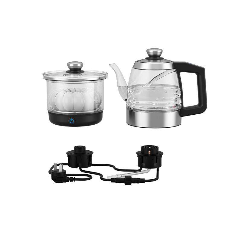 全太太岩板茶桌茶台茶几隔空烧水壶双孔茶壶全自动上水壶电热茶炉