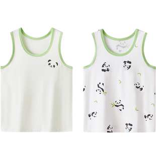 松山儿童奶滑夏季莫代尔睡衣凉感家居服男童女童短袖短裤分体睡衣