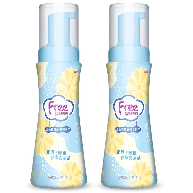 Free/飞私处护理液泡沫型女性洗液保湿清洁抑菌去异味200ml装包邮