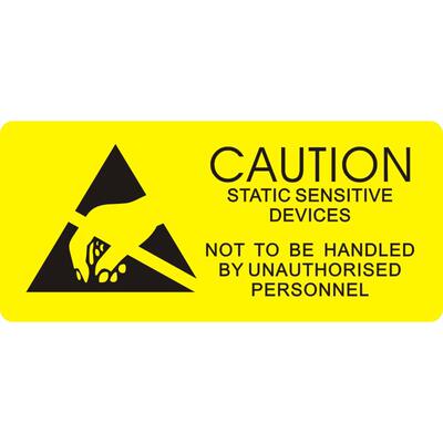 CAUTION防静电ESD现货高粘标签
