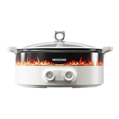 【行业首创】摩动欢聚锅2025新款鸳鸯锅电火锅大功率双控温鸳鸯锅