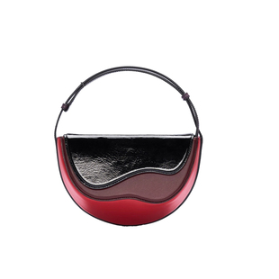 土耳其小众品牌2023新款波浪形半圆形撞色马鞍包单肩高级感斜挎包