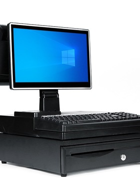 厂家直供君容C559P超市便利店pos收款机系统设备收银机一体机