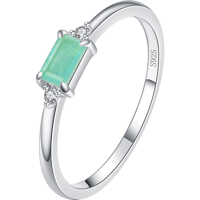 闭口日韩风帕拉伊巴碧玺百搭戒指