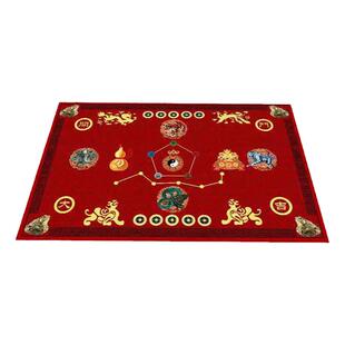 七星拱月地垫入户门开运脚垫家用聚财门垫五行五帝钱马年葫芦纳福