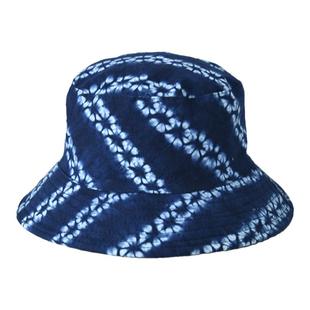 扎染帽子大理白族纯手工民族风遮阳帽防晒盆帽户外休闲渔夫帽女士