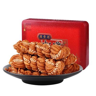 400g铁盒天津传统特产麻花