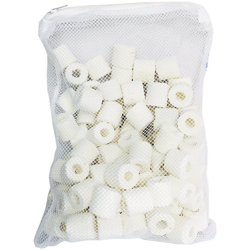 鱼缸过滤材陶瓷环生化环滤材陶瓷通细菌屋珊瑚沙水族箱活性炭净水