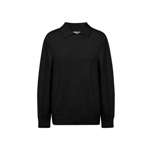 二十二号穿搭【霸道总裁定制款】翻领简约毛衣男冬季针织衫毛线衣