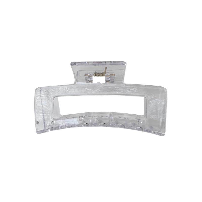 韩国ins欧阳娜娜大号米白玳瑁透明色发抓后脑勺随性抓夹洗澡发夹