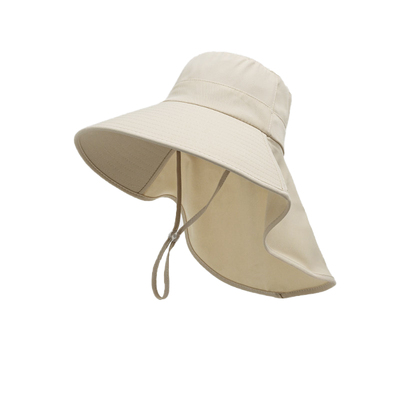 护颈防晒一体帽大帽檐全面防晒帽