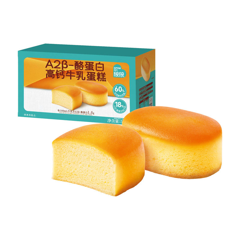 酪蛋白高钙0糖牛乳蛋糕早餐饱腹