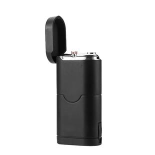 双电弧火机防风四合一手电筒荧光验钞灯两用男士充电式户外打火机