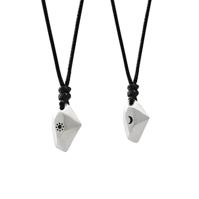 许愿石S999项链情侣款正品实心