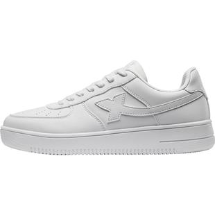 特步情侣板鞋2025夏季新款空军一号女鞋白色板鞋男鞋透气休闲鞋子