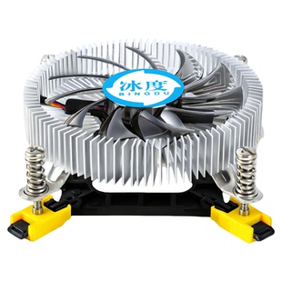 冰度1U超薄CPU散热器1700/115X/1200铜芯高性能1151一体机收银机