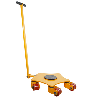 沪工搬运坦克车地牛小坦克重型旋转搬运车重物移位器万向坦克轮3T